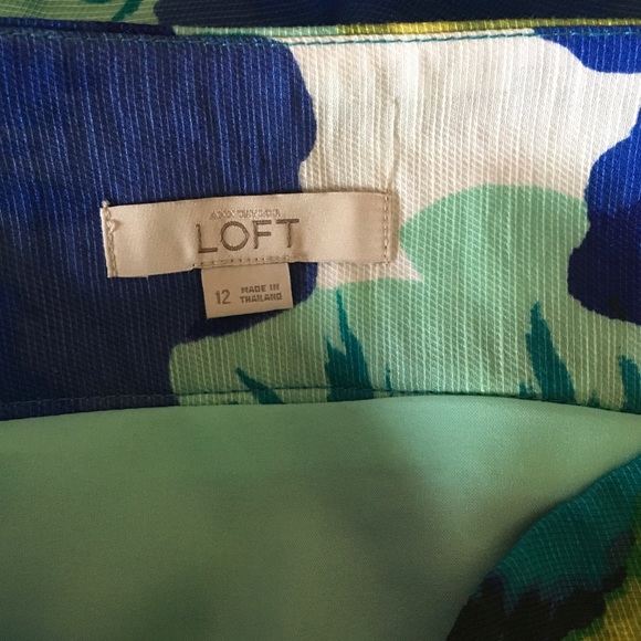 Loft Floral Pleated Skirt - Picture 5 of 6